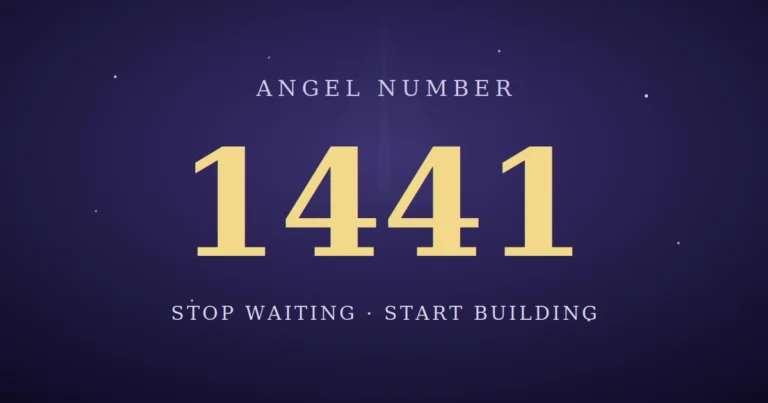 1441 angel number meaning