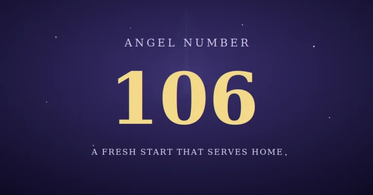 106 Angel Number Meaning