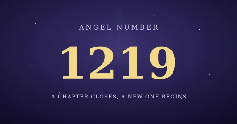 1219 angel number meaning