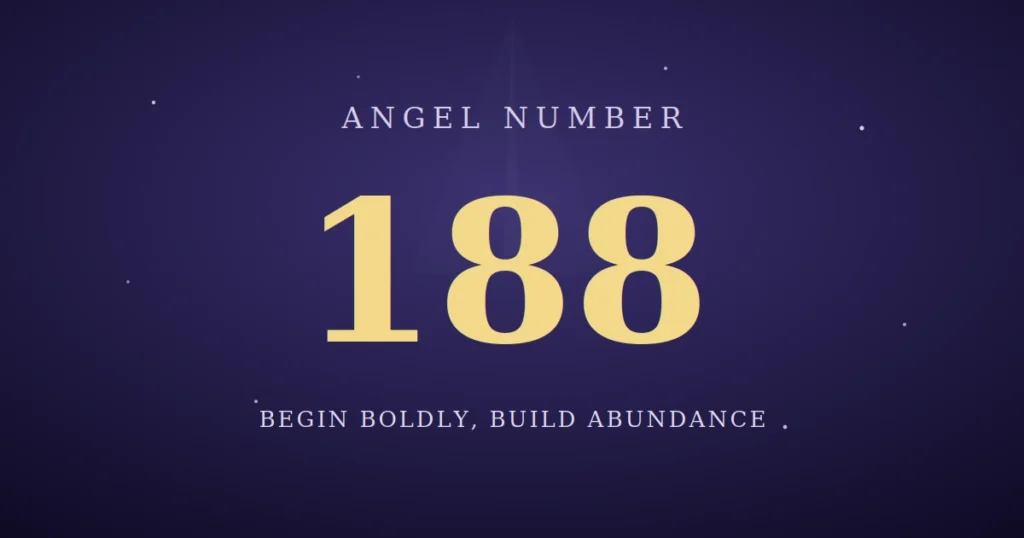 188 angel number meaning