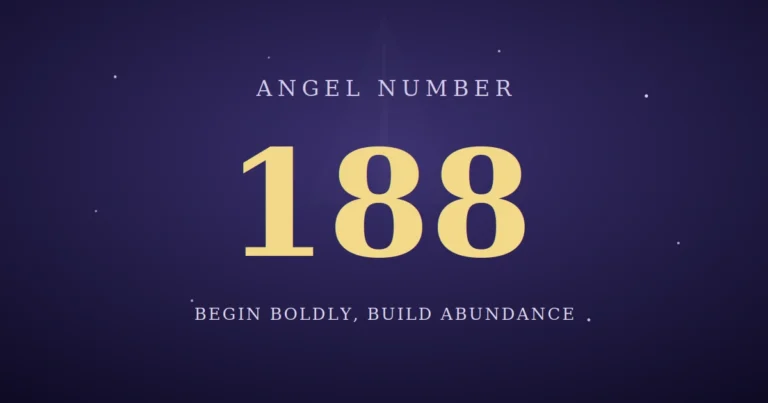 188 angel number meaning