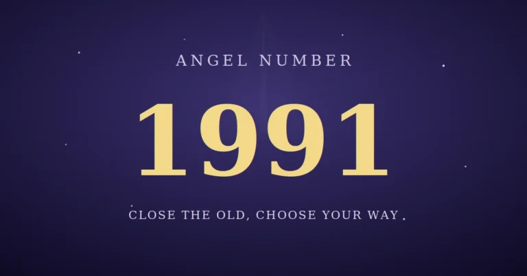 1991 Angel Number Meaning