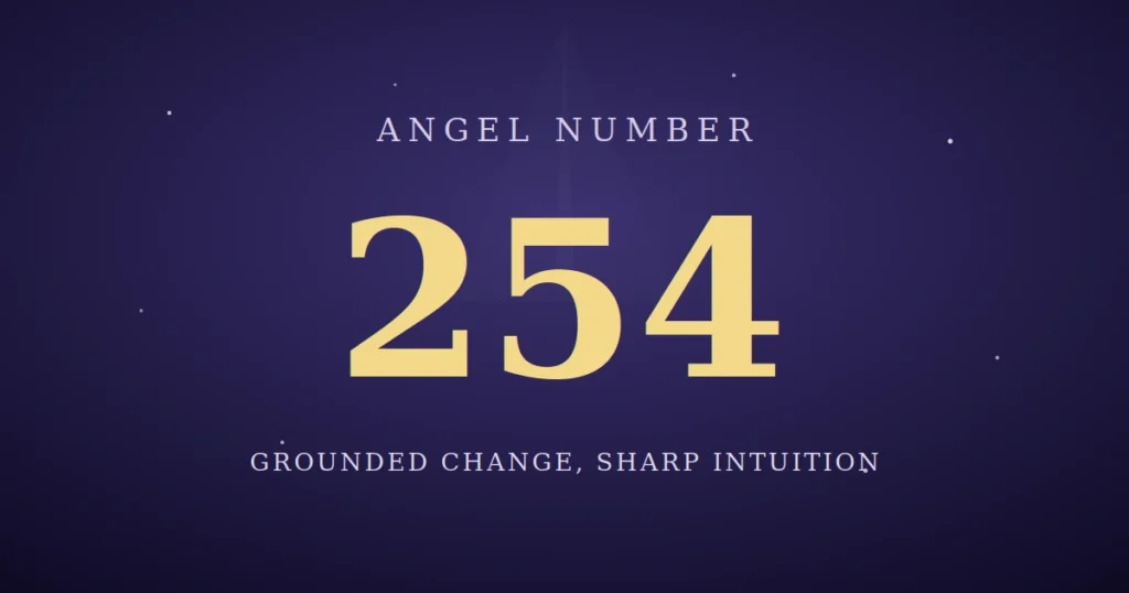254 angel number meaning