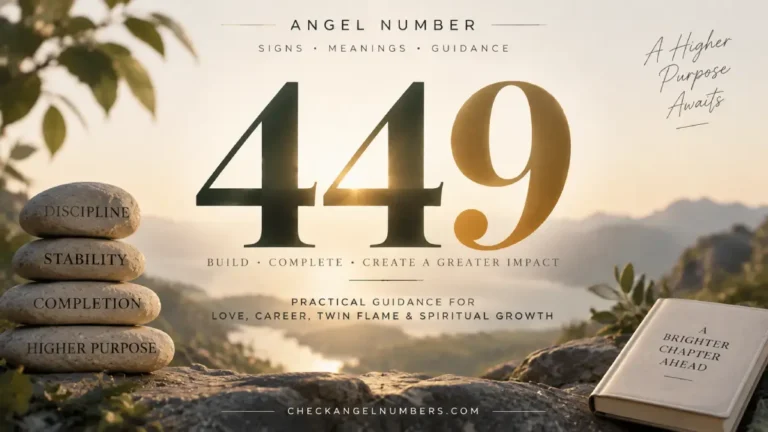 449 angel number meaning with 4-4-9 numerology and root number 8