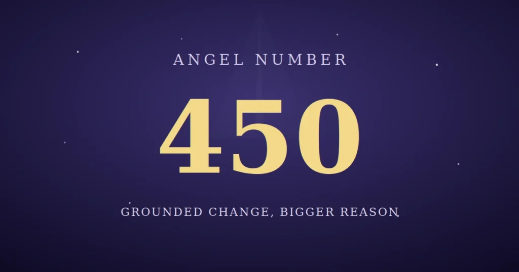 450 Angel Number Meaning