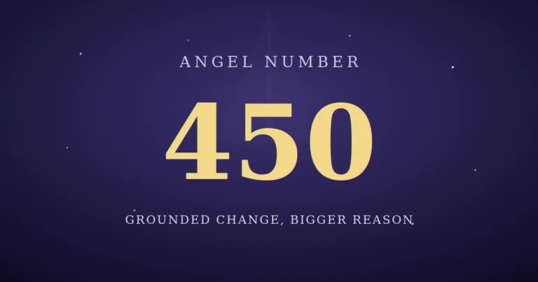 450 Angel Number Meaning