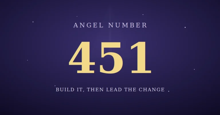 451 Angel Number Meaning