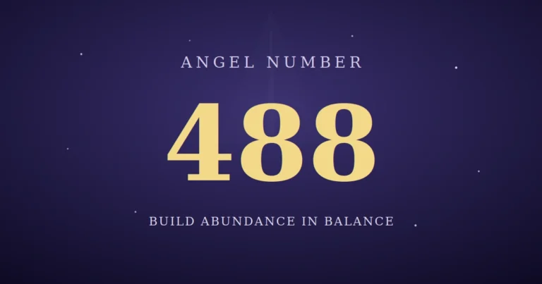 488 angel number meaning