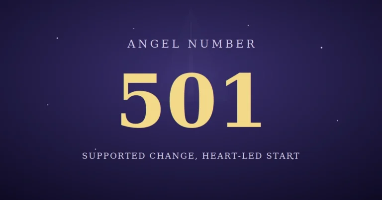 501 angel number meaning