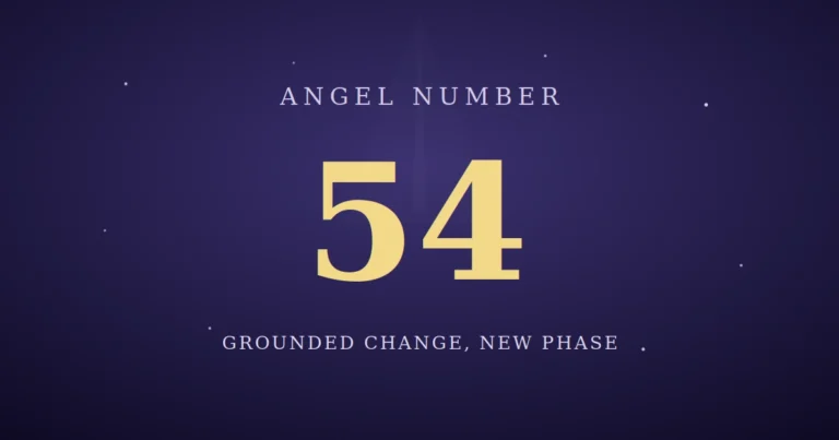 54 angel number meaning