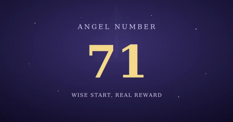 71 angel number meaning