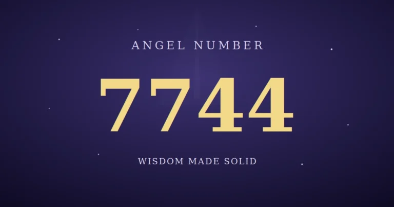 7744 Angel Number Meaning