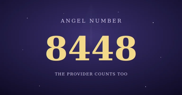 Angel number 8448 round trip: money out, work carried, your share held, something back for you