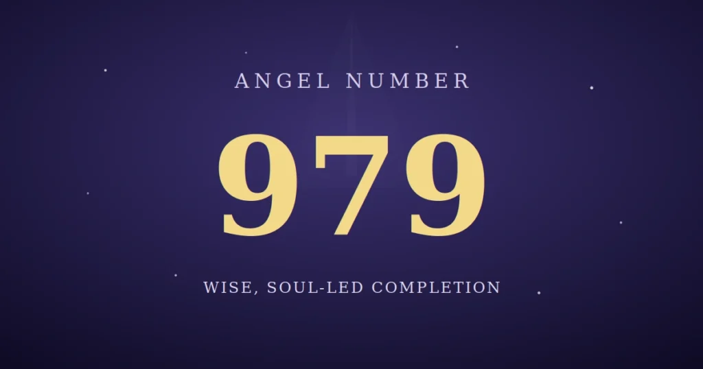 979 angel number meaning